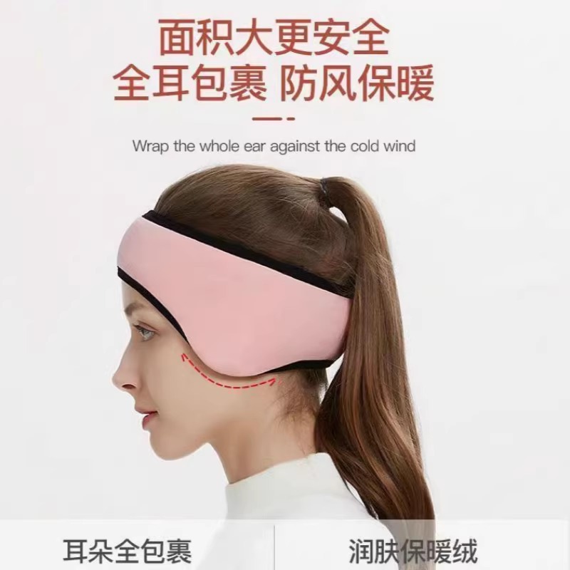 Picture of Winter warm earmuffs adjustable Velcro fleece-lined sleep non-pressure ear accessories earplugs soundproof earmuffs female noise reduction