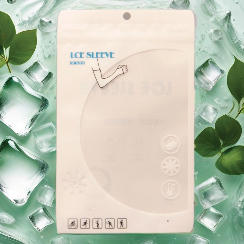 Ice Cool Ice Sleeve Packaging Bag Anti-mosquito Sunscreen Sports Ice Silk Sleeves Riding Arm Sleeves White Kraft Paper Bag