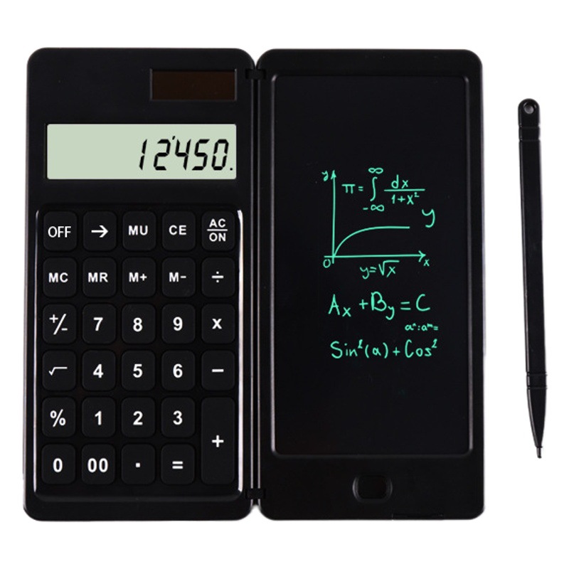Creative Solar Student Calculator Handwriting Board Foldable Portable Handwriting Board Business Gift Office Calculator
