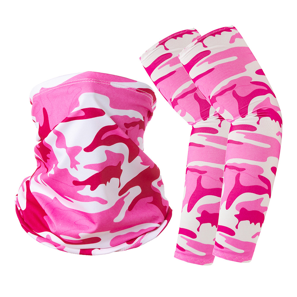 Picture of Ice Silk Sun Protection Sleeves Magic Headscarf Set Summer Sun Protection Cycling Sports Outdoor Equipment Combination Spot Wholesale