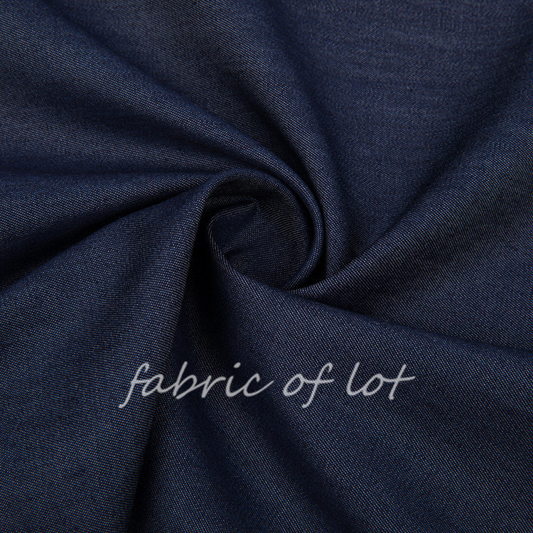 12329A# Lot 32s Lyocell Cotton Denim Spring/Summer Pants Shirt Dress Wash Woven Fabric