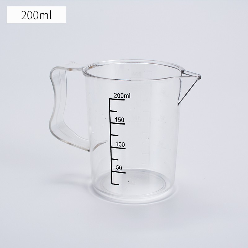 Picture of Thickened Food Grade Measuring Cup Milk Tea Shop Baking PC with Lid Scale Plastic Measuring Cup Multi-specification High Temperature Resistant Transparent Cup
