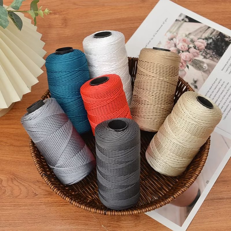 Three-strand nylon thread joint thread hook thread knitted hook hat shoes thread car cushion ice silk wool factory wholesale
