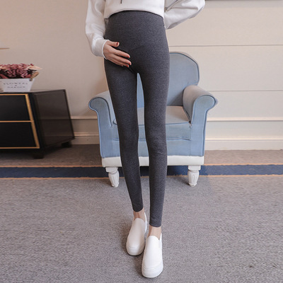 Picture of Factory wholesale maternity pants spring and autumn maternity pants kitten leggings pregnant women belly pants stretch 9 points leggings
