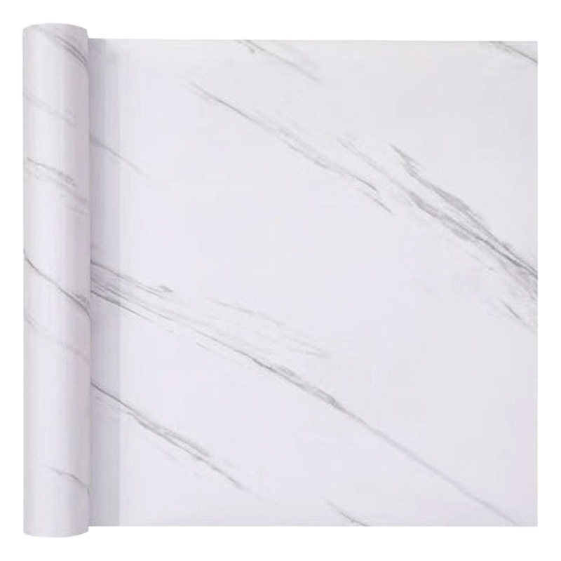 Desktop Stickers Ins Style Marble Dormitory Decoration Renovation Waterproof and Moisture-Proof Table Film Tiles