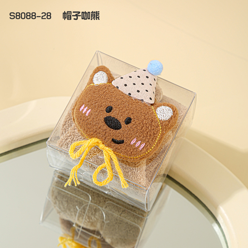 Picture of Hand gift towel creative towel cartoon animal children's square towel Tulip small towel gift box doll