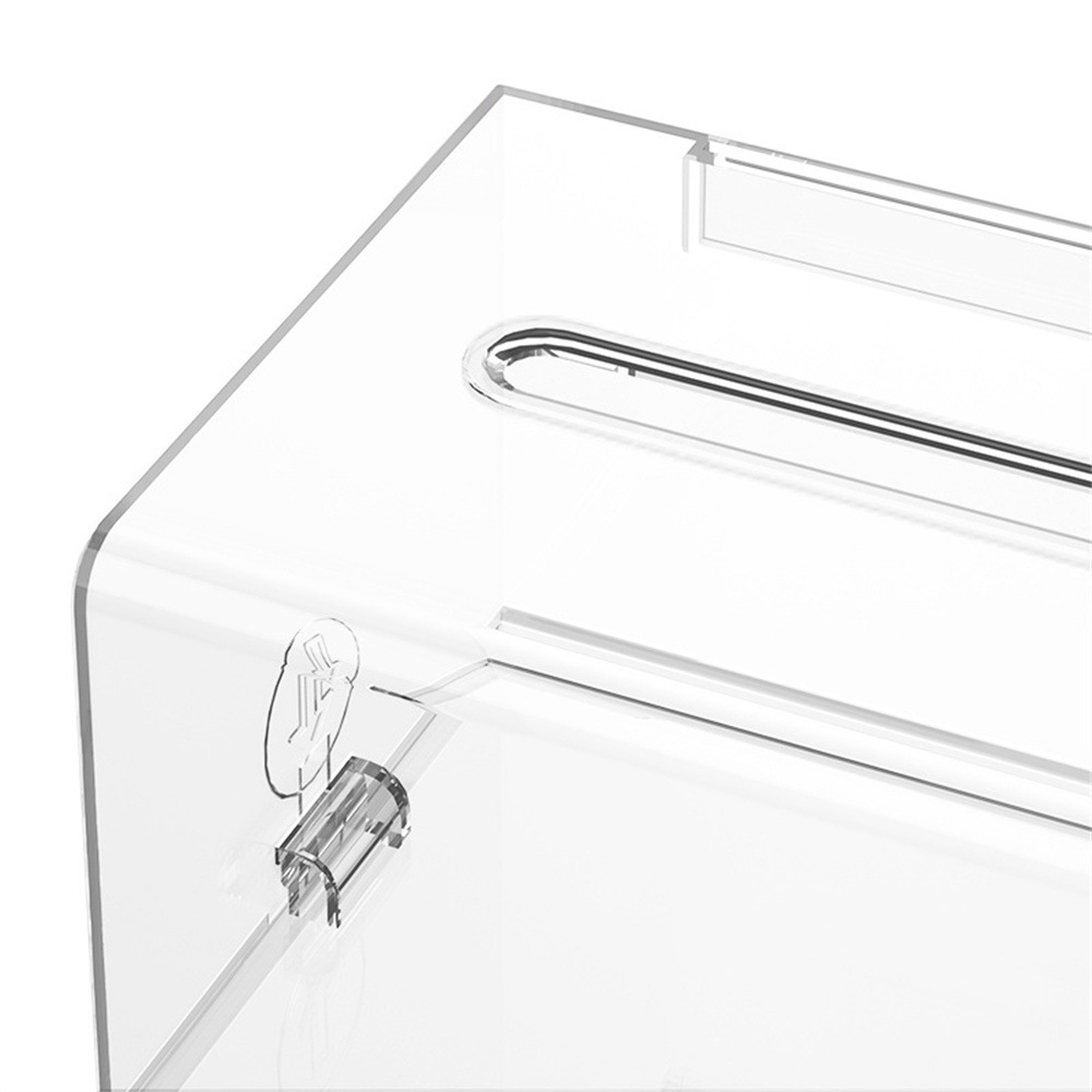 Picture of Guangzhou exhibition and sales exhibition please give business card box can be printed please give business card box transparent suggestion box ballot box