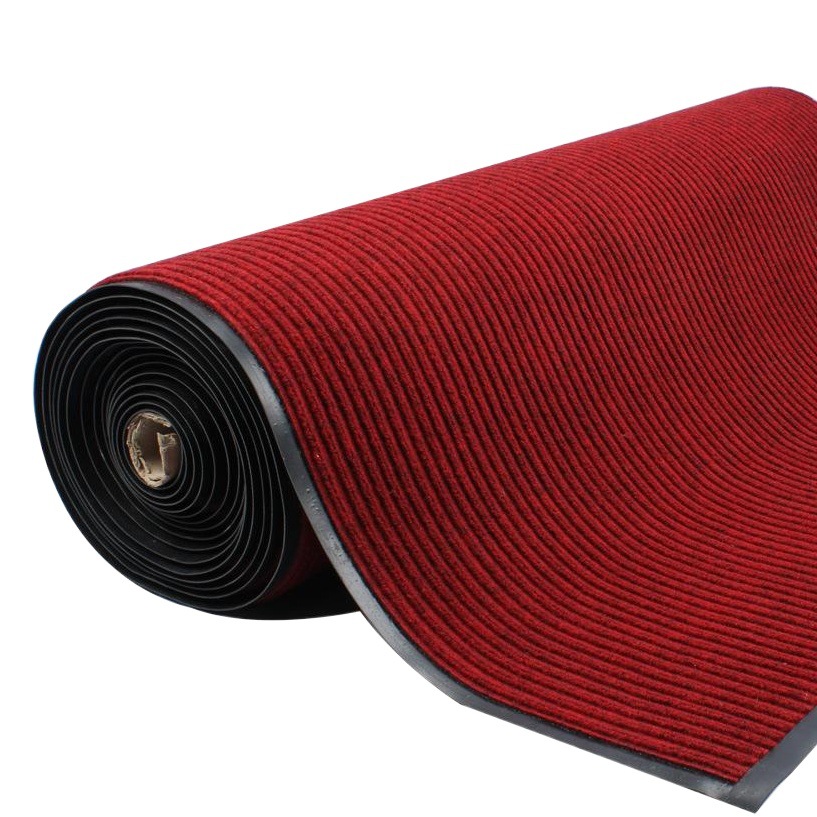 Picture of Wholesale cutting doorway corridor aisle PVC entrance mat double stripe entrance dust removal carpet hotel absorbent floor mat
