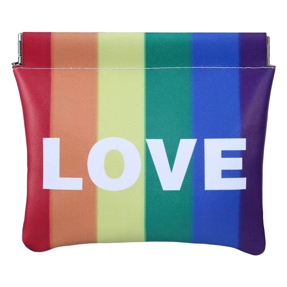 pu Shrapnel Lipstick Bag Printed logo Key Storage Bag Mini Cosmetic Bag Bag Portable Card Bag Carry-on Coin Bag