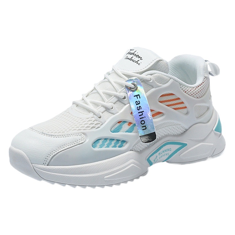 Spring New Casual Sports Men's Shoes Korean Version Versatile Trendy Student Dad Shoes Tire Sole Breathable Sports Shoes