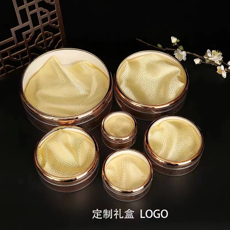 Factory wholesale transparent plastic bird's nest box thickened lock acrylic gift box exquisite Cordyceps packaging gift box
