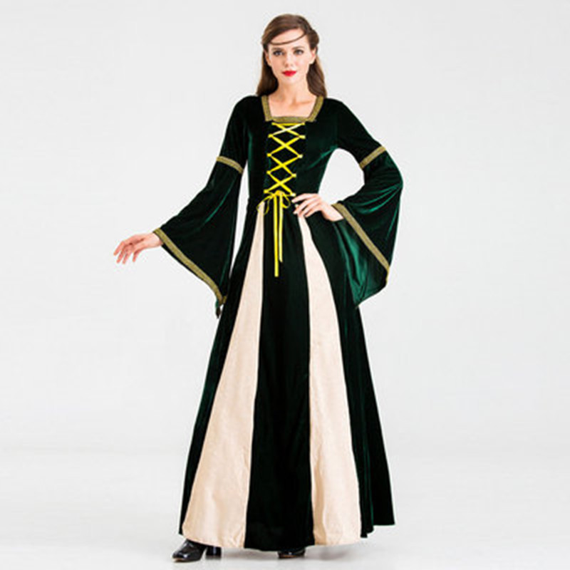Picture of Halloween New European Retro Court Costume Queen Princess Queen Party Evening Dress Stage Play Costume