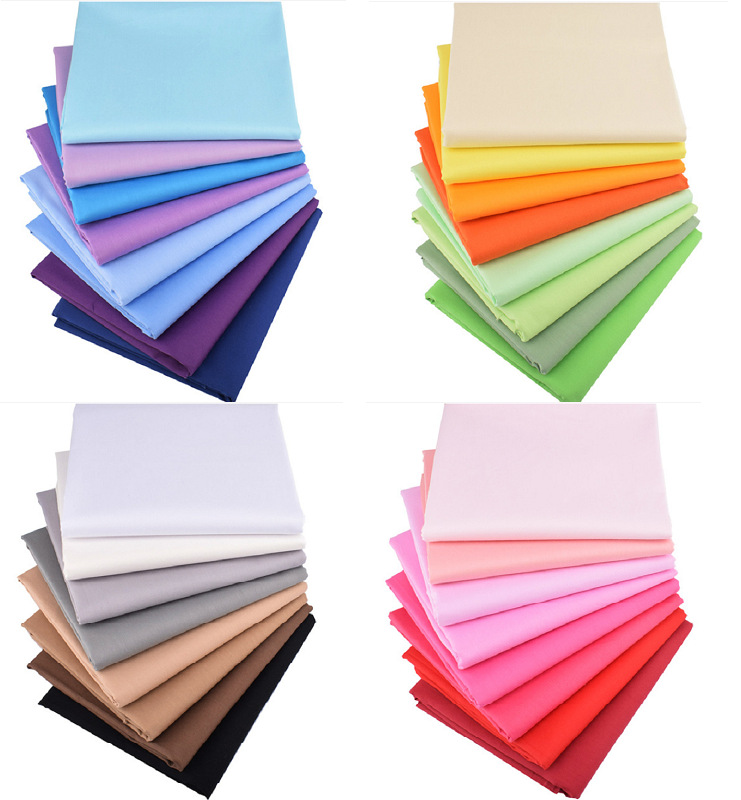 Picture of Hot sale 50 color DIY handmade solid color plain color cloth decorative cloth small cloth head cloth group fabric spot wholesale