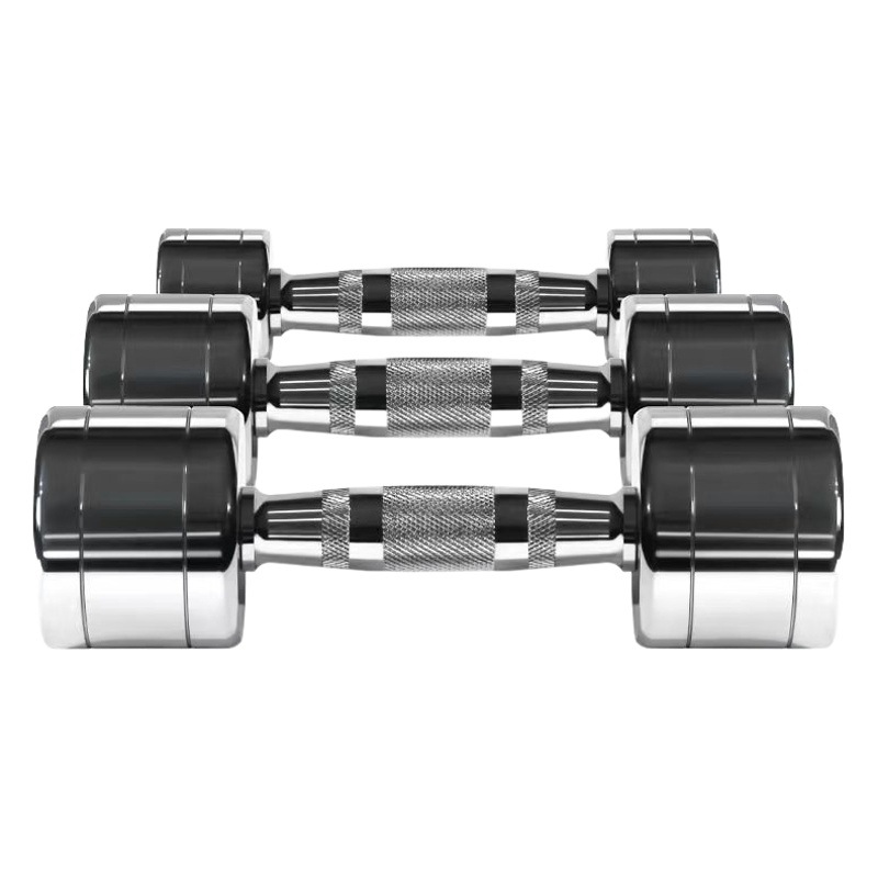 Dumbbell Men's Gym Solid Steel Dumbbell Home Strength Training Fitness Dumbbell Electroplated Dumbbell suit