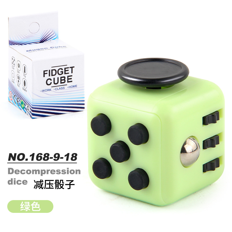 Picture of Cross-border New Strange Toy Decompression Rubik's Cube Vent Decompression Dice Press 6-sided Finger Rubik's Cube Source Factory
