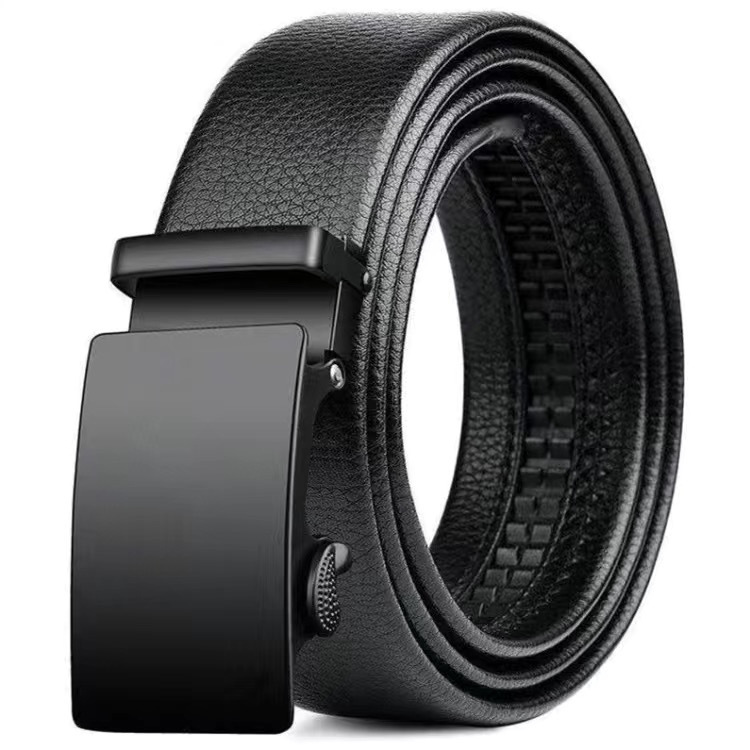 Picture of ceali kievr men's belt automatic buckle kangaroo belt pants belt TikTok fast hand online popular