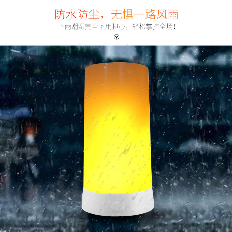 Picture of Cross-Border Christmas Portable Artificial Dynamic Candle Night Light USB Charging Led Luminous Flame Light Atmosphere