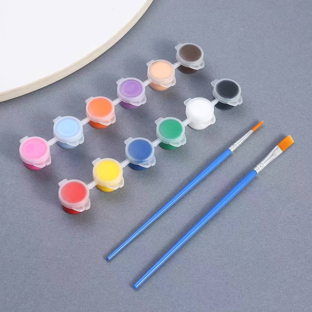 Picture of Factory Direct Sales 3ml Acrylic Paint DIY 12 Colors Continuous Body Painting Graffiti Plaster Doll Wholesale Acrylic Painting