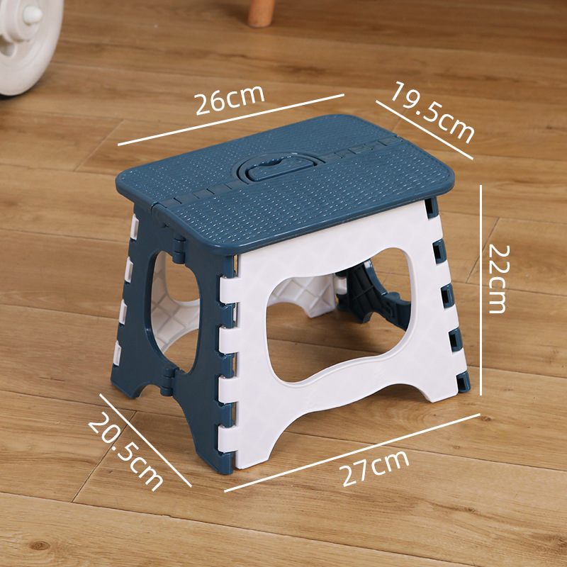 Picture of Thickened Plastic Folding Stool Portable Mini Outdoor Adult Children Chair Bench Portable Train Mazar