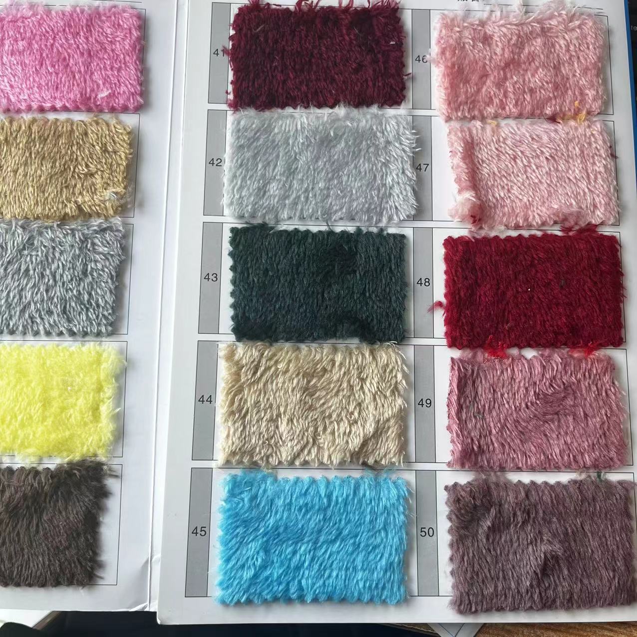Spot 50-color polyester single-sided plush cloth pajamas blanket toy pet seat cushion single-sided arctic fleece
