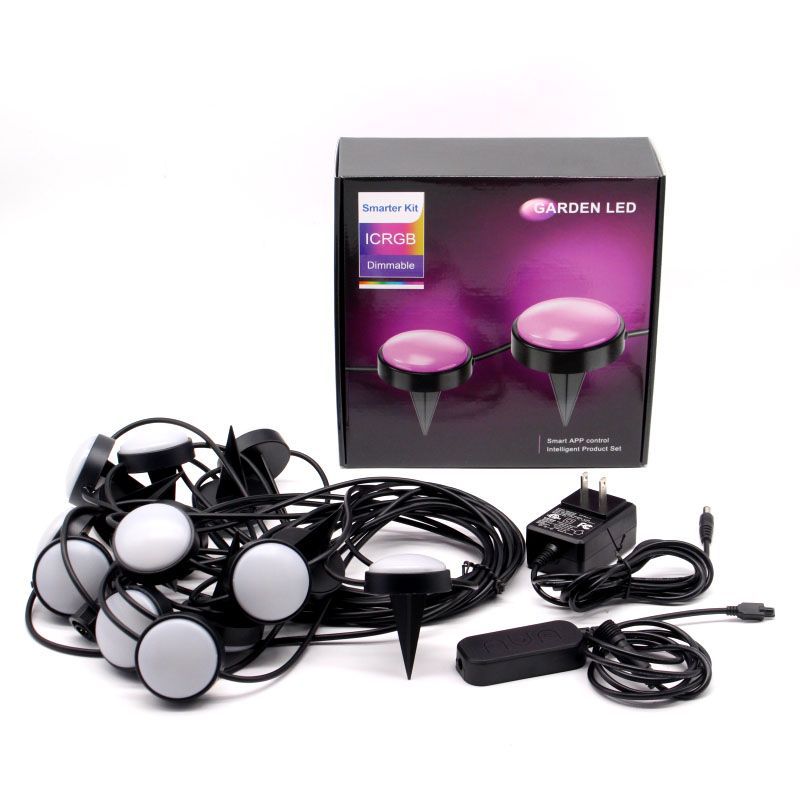 Picture of Cross-Border Wifi Graffiti Colorful Frgb Lawn Ground Lights for Courtyard Outdoor Camping Garden Lawn Lights Graffiti Wifi