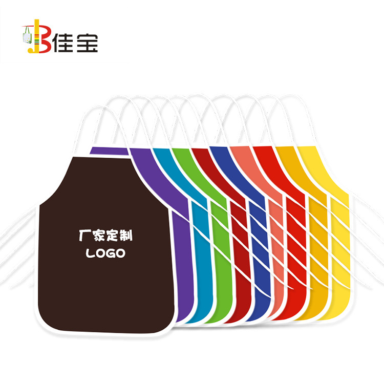 Wholesale Hot Pot Barbecue Disposable Apron Non-woven Fabric Anti-fouling Waterproof Splash Household Bib Printing logo
