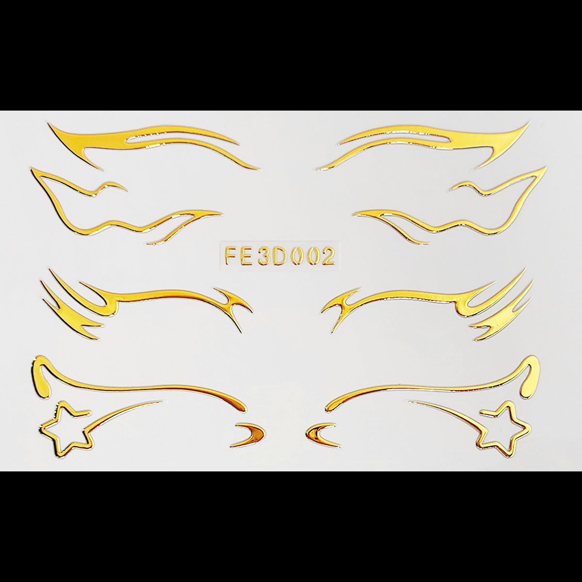 Picture of European and American laser eyeliner stickers 3D relief butterfly eye makeup makeup stickers stage performance tattoo stickers