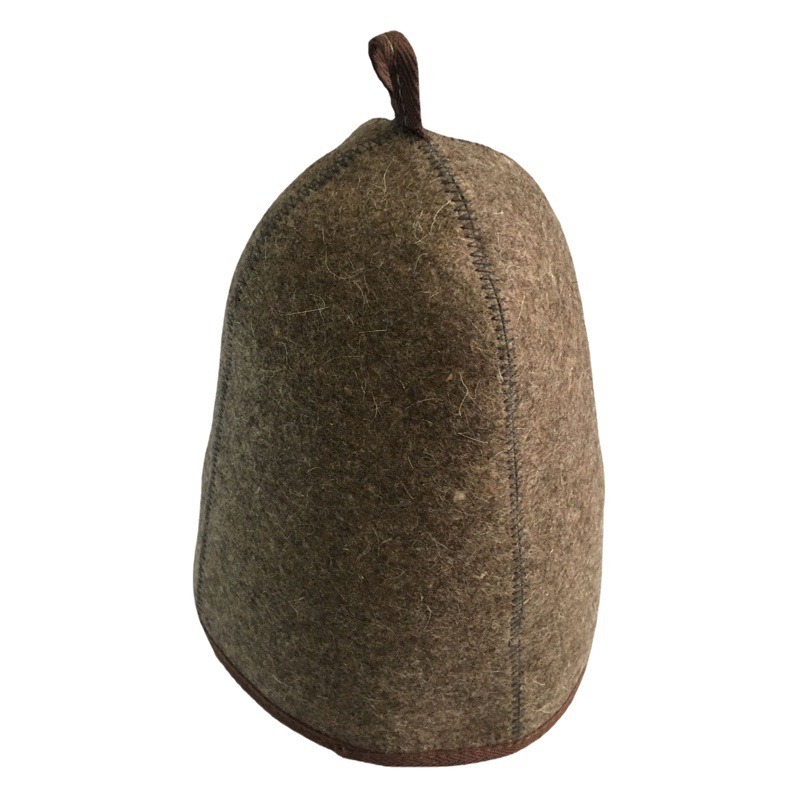 Cross-Border Oversized Wool Sauna Cap, Bathroom Steaming Cap, Felt, Absorbent, Heat-Insulating, Can Be Embroidered with Logo, Enlarged and Thickened