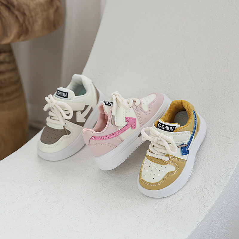 2025 Spring/Autumn New Children's Casual Sneakers, Non-slip Soft Sole, Soft Leather, Breathable Outdoor for Boys and Girls