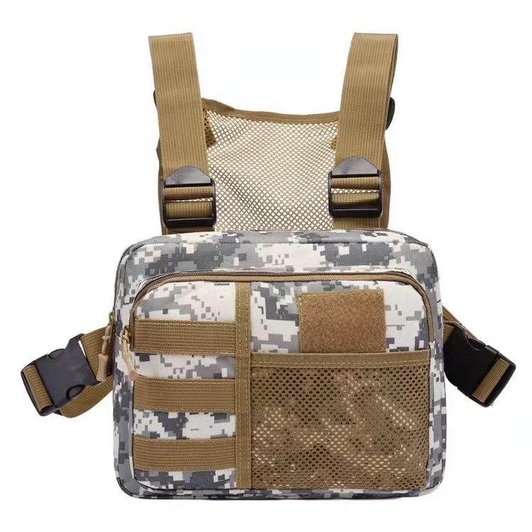 Picture of Tactical Chest Bag, Sports Running Vest Bag, Camouflage Functional Backpack, Trendyy Casual Vest, Chest Hanging Camouflage Bag