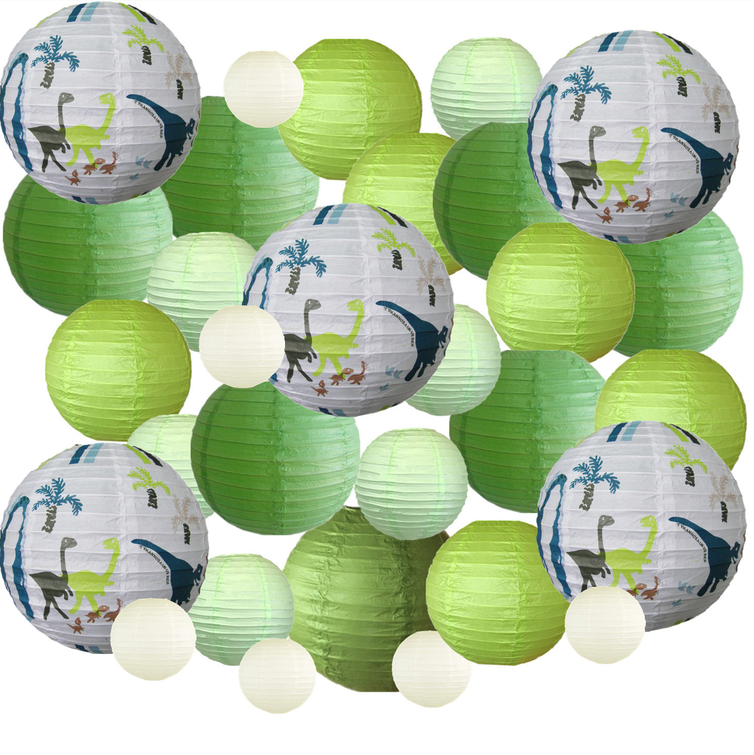 Picture of Spring, Summer, Autumn and Winter Colorfulful Paper Lanterns Round Foldableable Paper Art Combination Set Hanging Lanterns