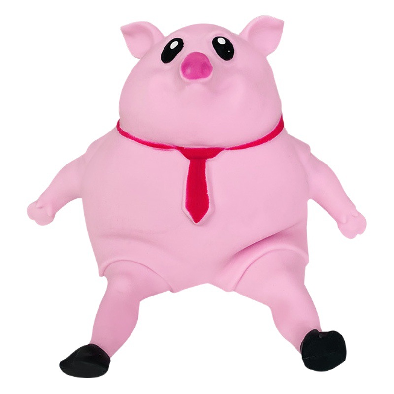 Online celebrity decompression artifact cute pink pig pinch music children's toys office desktop decoration ornaments wholesale