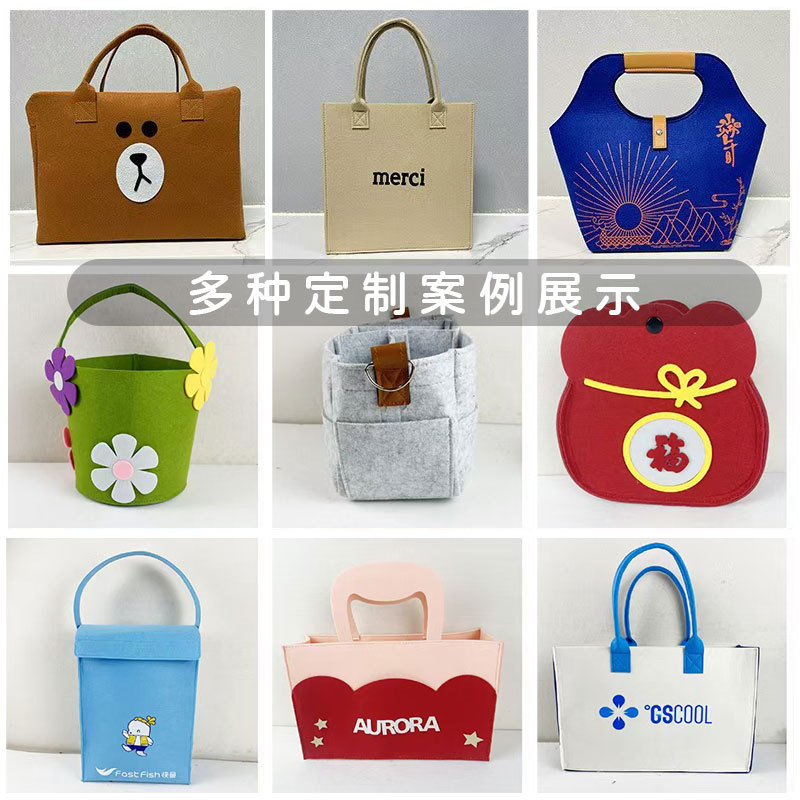 Picture of Christmas Niche Cartoon 3D Gift Bag Peace Fruit Felt Packaging Bag Custom Tote Gift Bag Gift Box