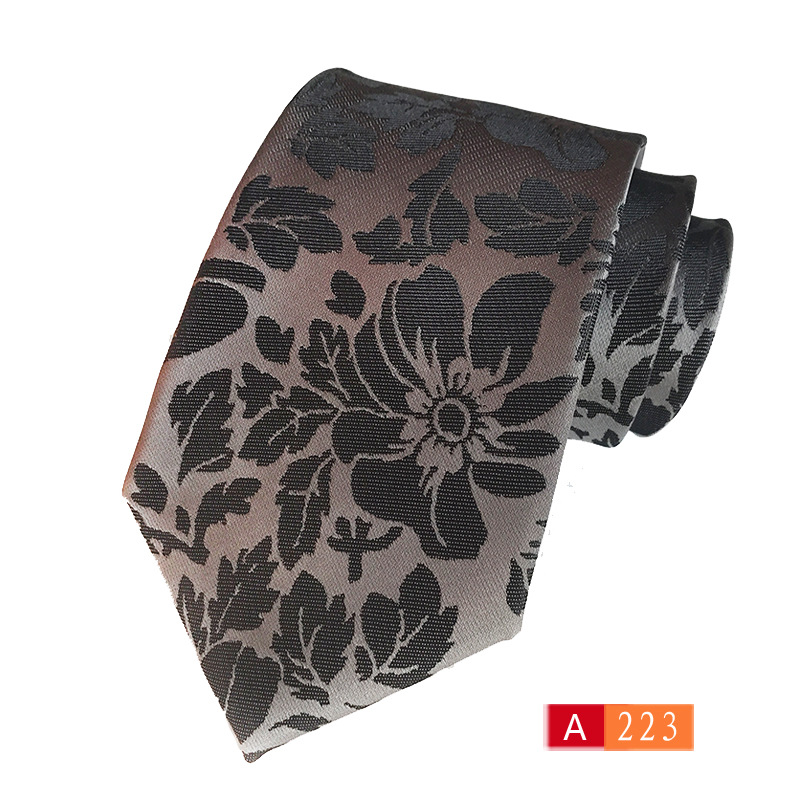Picture of Men's tie polyester yarn-dyed fabric business wear tie source manufacturers in stock wholesale