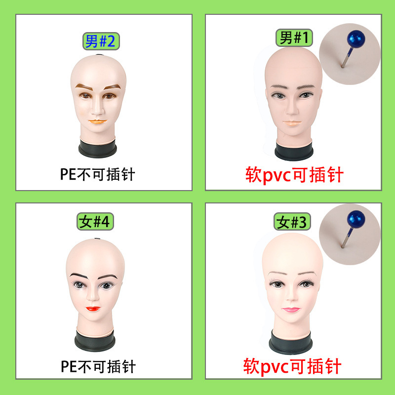 Picture of Model head props adult head model lady model wig head model hat head model manufacturers