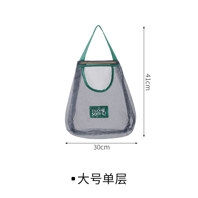 Picture of Fruit and Vegetable Ginger Garlic Hanging Bag Kitchen Storage Bag Moisture-proof Hanging Bag Net Bag Hanging Bag Wall Hanging Hollow Breathable Storage Artifact