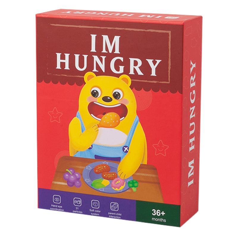 Parent-Child Play Simulation Bear Feeding Game Children's Early Education Baby Fine Movements Spoon Training Toy