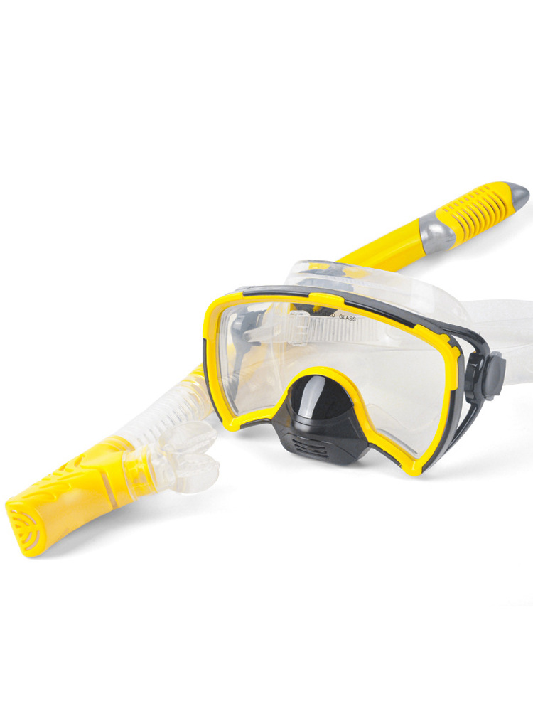 Large field of view integrated floating diving mask diving mirror automatic drain valve pig nose diving mirror manufacturers supply