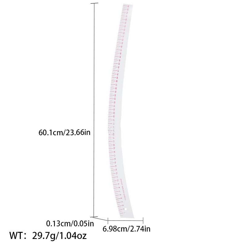 Picture of Pattern printing ruler clothing scale pattern making clothing curve cutting sewing tool multi-functional pattern printing ruler