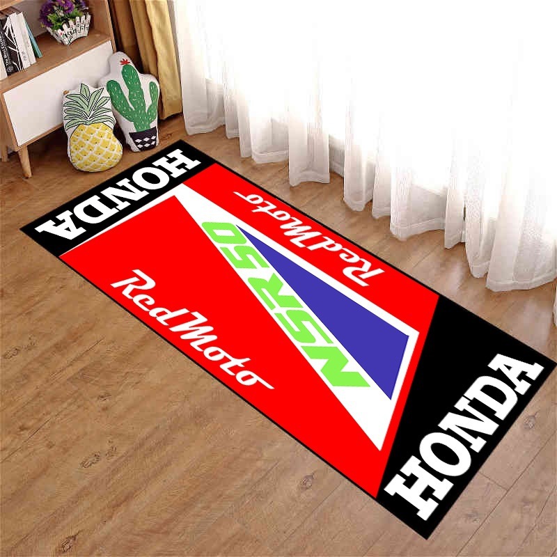Picture of Motorcycle enthusiast carpet motorcycle display Harley Honda Ducati bedroom bedside blanket cross-border racing floor mat