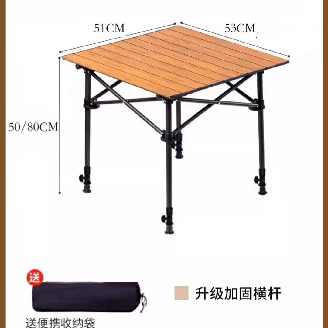 Lift Foldableing Table with Height Adjustable Outdoor Foldableing Table Stall Table Outdoor Leisure Furniture Egg Roll Table Camping Style