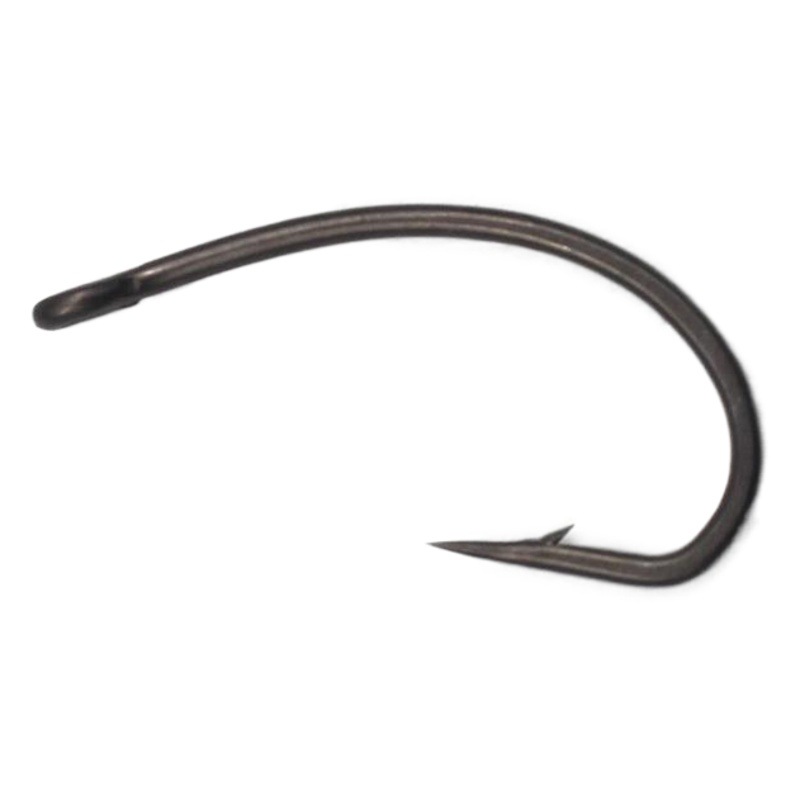 Bent back hook long handle bulk fish hook European fishing group carp hook humpback hook Teflon tube pay fly fishing naked hook wholesale