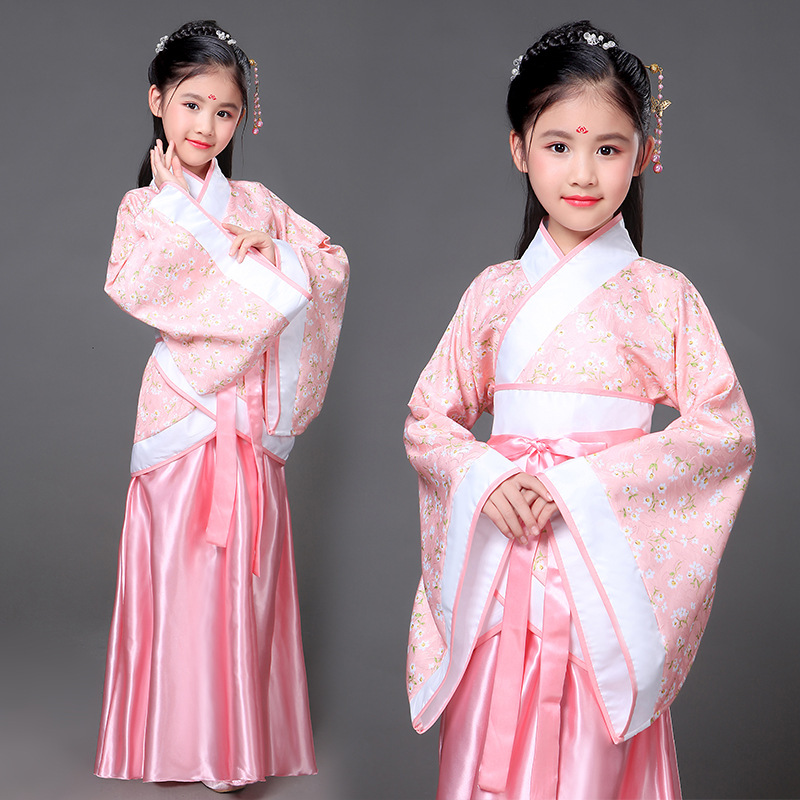Picture of Children's Ancient Costume Fairy Dress Hanfu Princess Imperial Concubine Improved Little Girl Photo Studio Performance Photo Dance Performance Costume