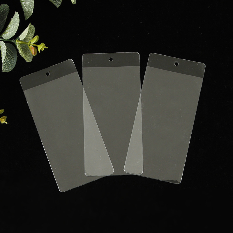 Manufacturer Customized pvc Transparent Tag Bag Clothing Flat Mouth Price Tag Bag Transparent pvc Plastic Bag Custom Production