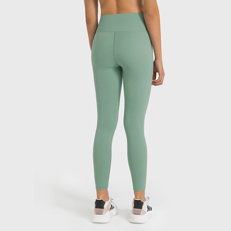 Picture of Spring and Summer New Style Nude Tight Yoga Pants High Waist Elastic Outer Wear Sports Fitness Nine-Point Pants for Women Dl186