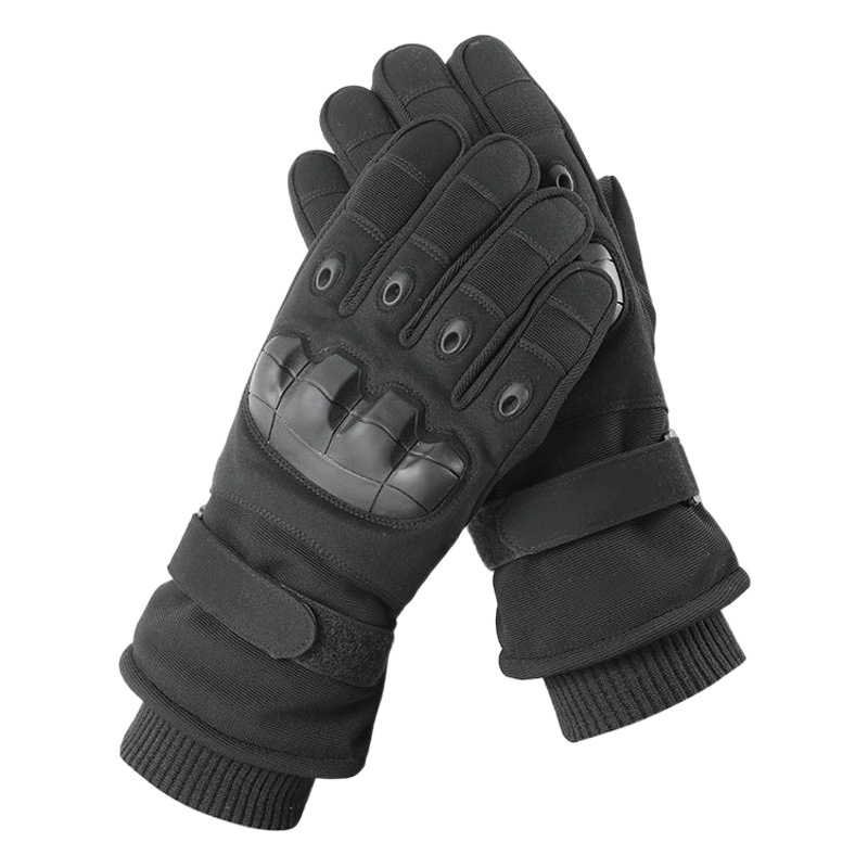 Winter Warm Tactical Gloves Men's Outdoor Training fleece-lined Thick Anti-slip Touch Screen Motorcycle Riding Foreign Trade R8