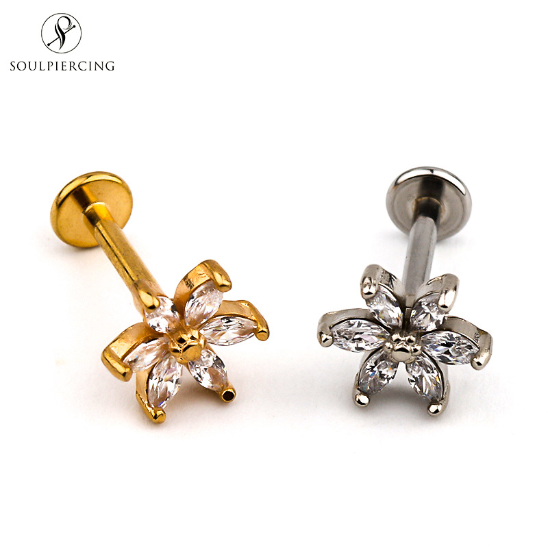 Unisex lip nails cross-border new stainless steel piercing jewelry European and American fashion sexy exquisite personality