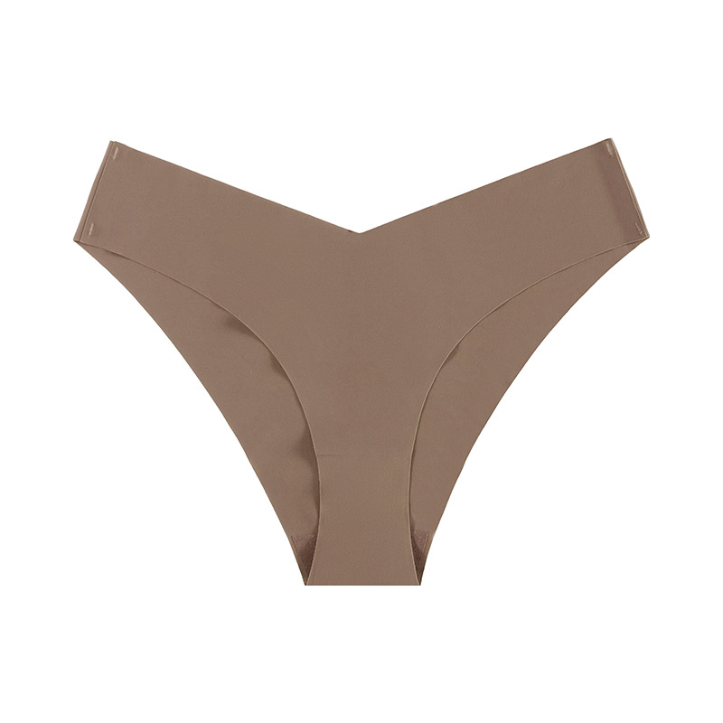 Picture of New European and American seamless ice silk underwear women's low waist plus size briefs breathable quick-drying yoga sports underwear women