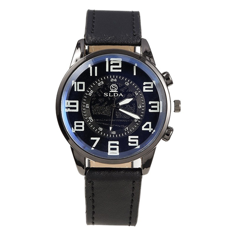 Picture of Popular Fashion Business Belt Simple Men's Watch Men's Casual Retro Digital Dial Student Quartz Watch Wholesale
