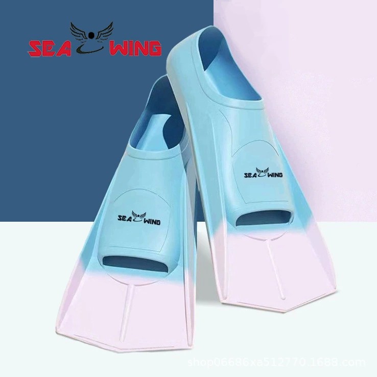 Picture of Free diving flippers for men and women diving swimming frog shoes swimming frog lightweight diving feet silicone short flippers training professional